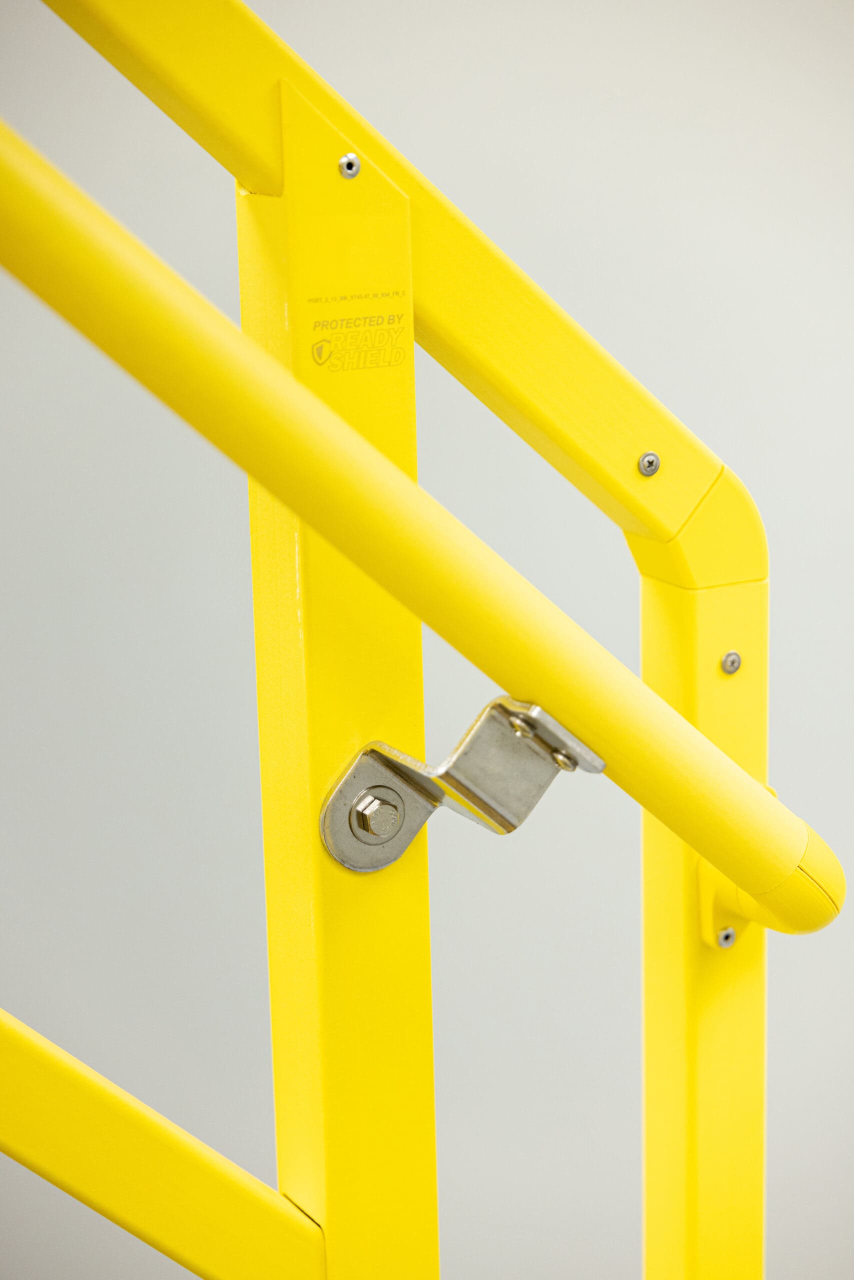 Yellow rail with bracket