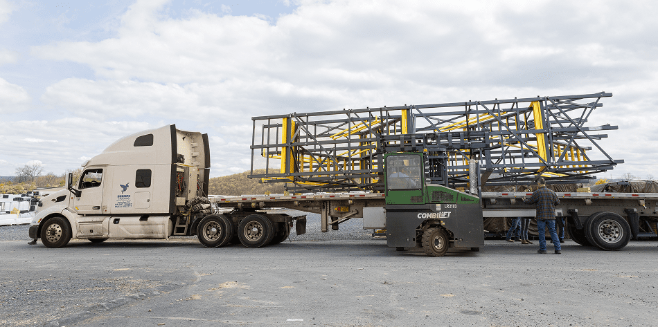 ReadySeries platforms loaded onto a truck