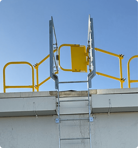 Safety Gate in use on a rooftop