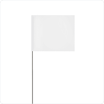 White marking flag
