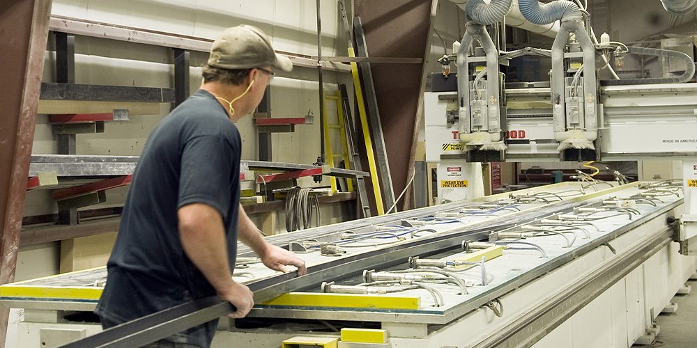 FRP custom manufacturing in process